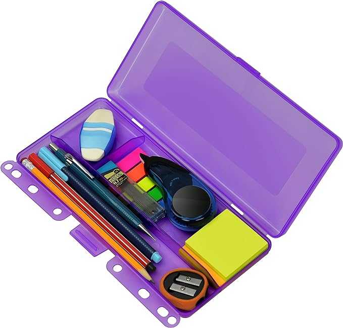Estojo-Escolar-Teen-Box,-Para-Fichario,-Furacao-Universal,-Plastico,-Acrimet,-Cor-Lilas